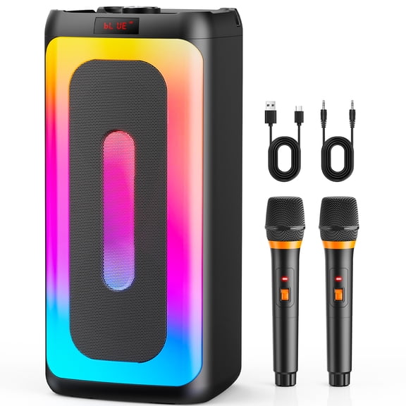 JYX Party Speaker, Portable Bluetooth Speaker with Rgb Lights, Home Party Speaker System for Outdoor