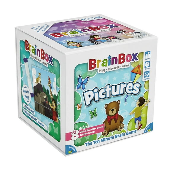 Juego de cartas BrainBox Pictures Memory & Observation para mayores de 8 años