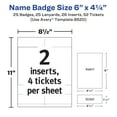 thumbnail image 5 of Avery Name Badges with Lanyards, 6" x 4.25", 25 Total (8520), 5 of 7