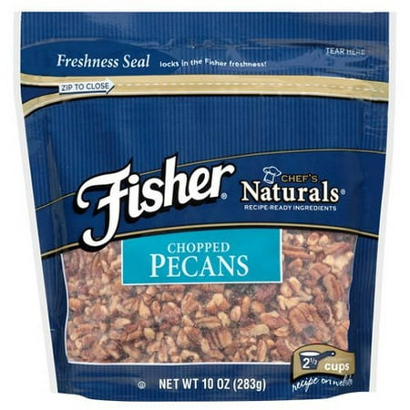 Fisher Chopped Pecans, No Preservatives, Non-GMO, Heart Healthy, 10