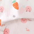 thumbnail image 3 of Zaveiop Toddler Baby Girl Summer Clothes 3 6 12 18 Months 2T 3T 4T 5T Girls Outfits Cute Printed Sleeveless Tank Top and Shorts Set (6-12 Months, Orange), 3 of 3