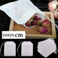 thumbnail image 1 of Dvkptbk Leaf Storage 100Pcs Empty Teabags String Heat Filter Paper Herb Loose Tea Bag Home & Garden, 1 of 4