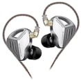 thumbnail image 1 of KZ ZVX In Ear Audífonos con cable Audífonos Audífonos con enchufe de 3,5 mm (Plata sin micrófono), 1 of 2
