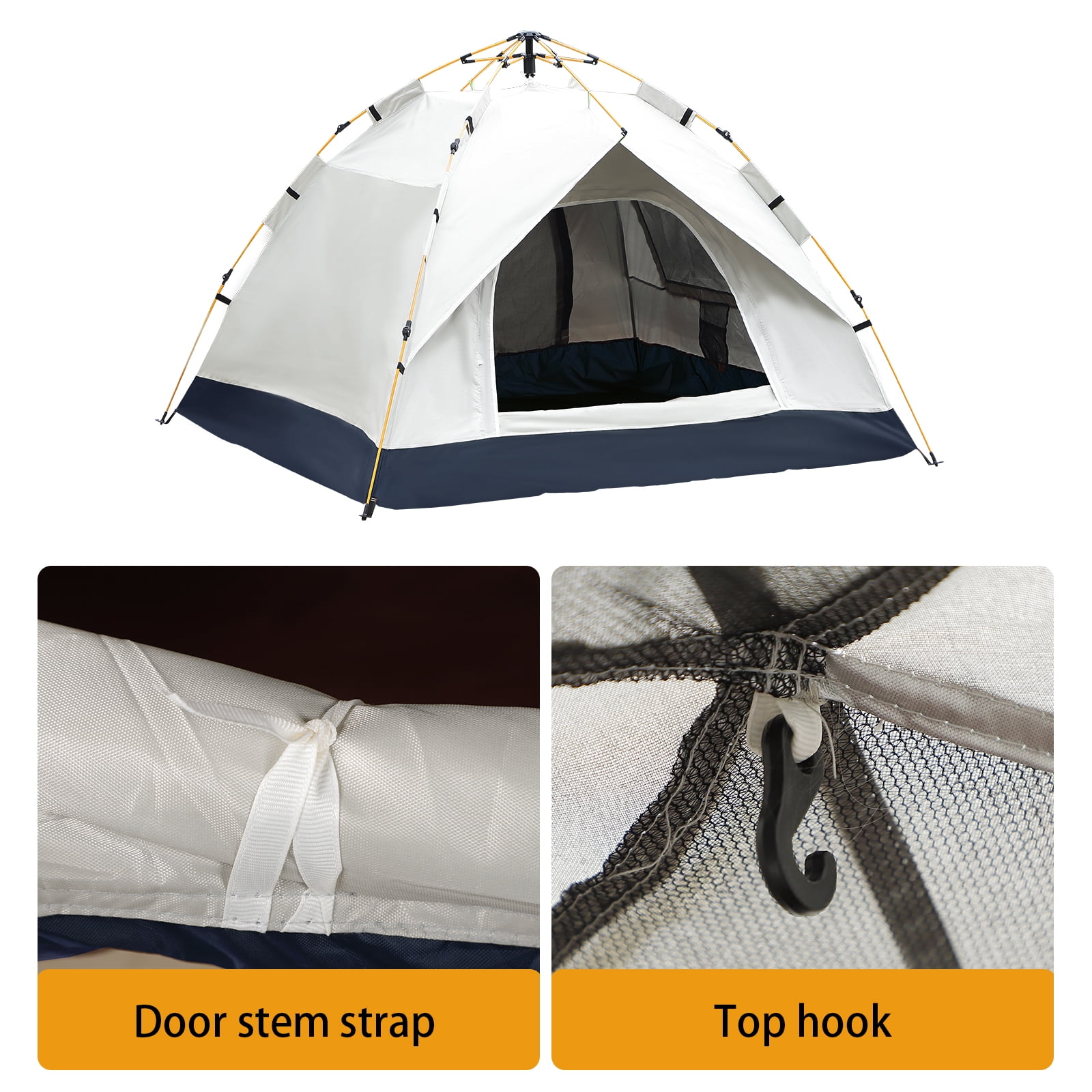 Fast-Pitch Beige Camping Tent