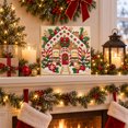 thumbnail image 4 of Diamond and Pearl Art Kits for Adults, 20x20cm holiday canvas, gingerbread house diamond painting (adults DIY & home decor) A, 4 of 4