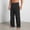 Black, variant on WIZUTIZ Men's Dress Pants Summer Casual Suit Trouser Lightweight Retro Business Suit Pants Long for Men