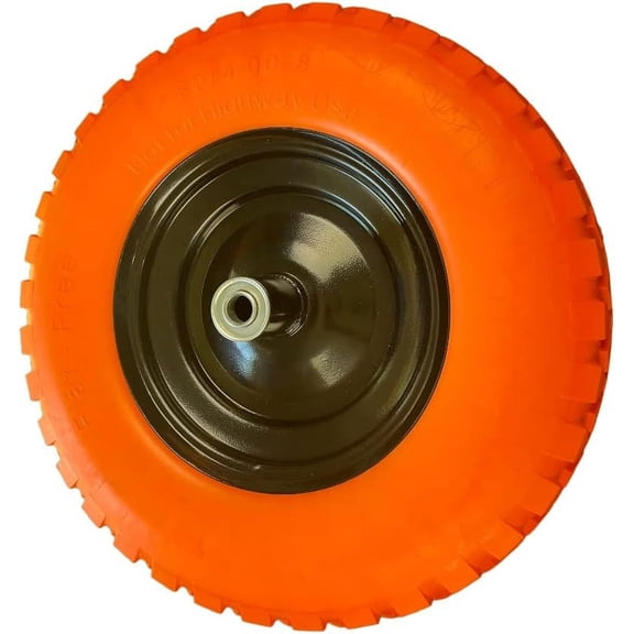 Universal Fit Wheelbarrow That Will Never go Flat (All Trail - Orange)
