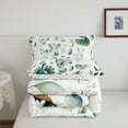 thumbnail image 5 of Kawaii Animal Twin Bedding Sets Cute Peacock Comforter Set, Cartoon Wildlife Bedding Comforter Sets Green Leaf Duvet Insert, Spring Plant Down Comforter Bedroom Decor, 5 of 6