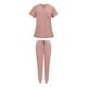 thumbnail image 5 of Uniformes de enfermería Conjunto de exfoliación Camiseta y pantalones de enfermera Cuello en V Ropa de trabajo Ropa de trabajo para Rosa, 5 of 9