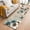 Light Brown, variant on Teal Tulip Butterfly 2'x3' Washable Rug, Beige Turquoise Floral Vintage Rustic Non-Slip Soft Doormat Area Rugs for Entrance Bathroom Bedsides, Carpet for Kitchen Bedroom, Entryway Floor Mat