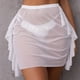 thumbnail image 4 of Gibobby faldas para mujer con ribete de volantes para mujer(Blanco, XXL), 4 of 5