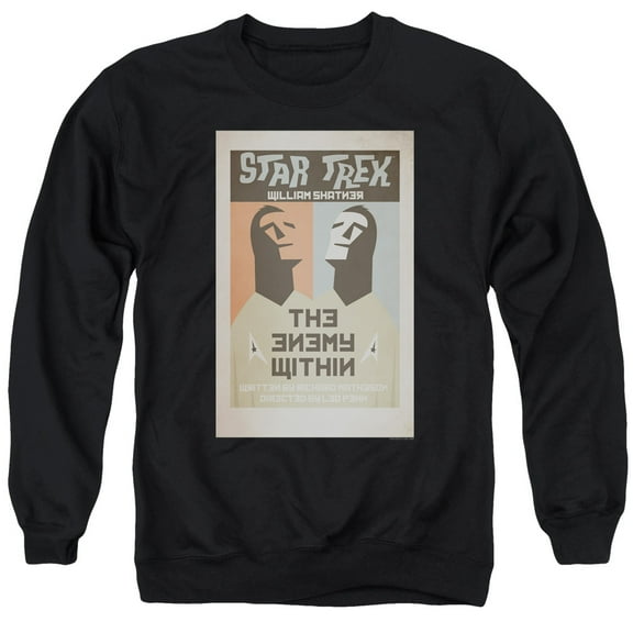 Star Trek Tos Episode 5 Adult Crewneck Sweatshirt Black
