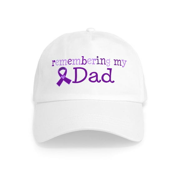 CafePress - Alzheimers Remember Dad Cap - Adjustable 100% Brushed Unisex Casual Cotton Baseball Cap, Beige, 1