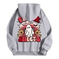 thumbnail image 5 of VBARHMQRT Sweat à Capuche Blanc pour Femmes à Manches Longues Imprimé, 5 of 5