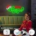 thumbnail image 4 of Letrero navideño de neón Lulkod Merry Christmas para decoración de pared, 4 of 6