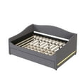 thumbnail image 5 of Harper & Bright Designs Full Size Daybed with Trundle, Teddy Fleece Full Upholstered Daybed Frame with Light, USB Ports and Sockets, Gray, 5 of 14