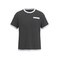 thumbnail image 6 of Luvrsol Men's Solid T Shirts Crew Neck Simple Basic Tee Tops with Pockets, S-2XL, 6 of 6