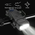thumbnail image 6 of up to 65% off karymi USB Rechargeable Headlights Mobile Phone Mount Horn Lights LED Bike Headlight 3 Modes Easy to Install Cycling Front Lamp Weekly Deal Clearance Sales Gifts for Men, 6 of 8