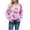 Purple, variant on DeHolifer Sweaters for Women Lips Print Valentine's Day Long Sleeve Round Neck Pullover Knit Jumper Tops Winter Loose Fuzzy Knitwear Fall Warm Tops Hot Pink S