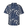 thumbnail image 4 of Xecao Plant print Hawaiian shirt - a stylish short-sleeve button-down for men, perfect for casual beach and tropical outings., 4 of 9