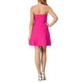 thumbnail image 3 of MODA NOVA Junior's Strapless Exposed Zipper Front Mini a-Line Dress, 3 of 4