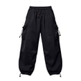 thumbnail image 5 of YABCSAZ Mens Cargo Pants Quick Dry Multi Pocket Drawstring Elastic Waist Outdoor Hiking Joggers, 5 of 8