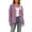 Purple, variant on akafmk Cardigan Sweaters for Women Cable Knit Button Up Cardigan Long Sleeve Sweater Top Solid Color Fall Outfits, Size S