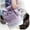 B, variant on Fluffy Keychain Faux Fur Fox Tail Pendant with Metal Clasp Fashionable Fake Animal Tail Bag Charm for Daily Use