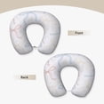 thumbnail image 3 of Travel Pillow Memory Foam, Head Neck Support Airplane Pillow For Traveling, Car, Home, Travel Neck Flight Pillow 12 Inches Romantic Thin Vintage Lace Ribbon Bow Pattern, 3 of 8