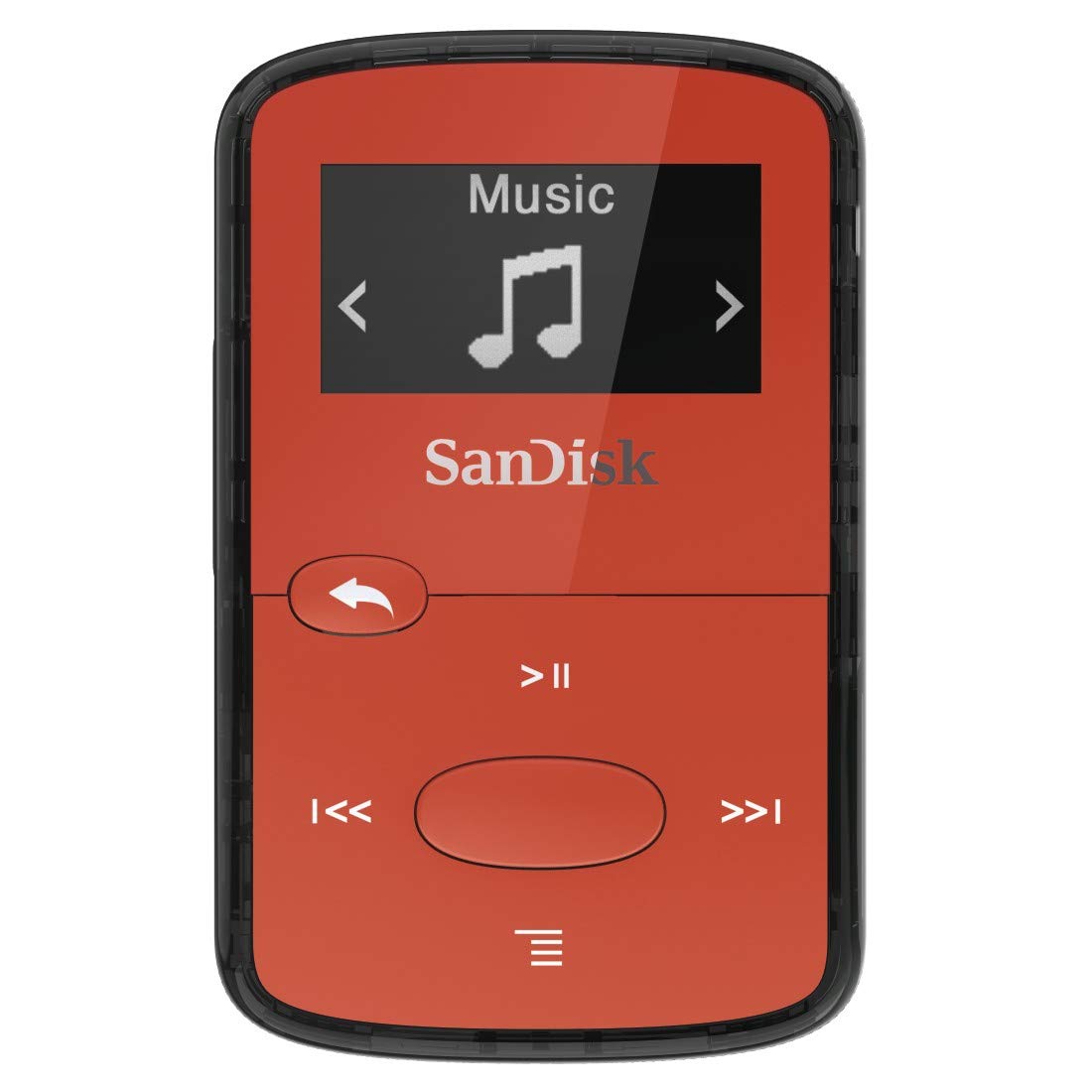 SanDisk 8GB Clip Jam MP3 Player Red SDMX26008GG46R (Certified