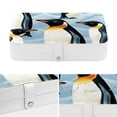 thumbnail image 4 of Penguin PU Leather Jewelry Box Organizer with Removable Compartment - Portable Decorative Jewelry Boxes, 4 of 6