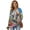 Multicolor-Corgi Floral, variant on DISNIMO Schnauzer Printed Shirts for Women Dog Paw Printed Hoodies V Neck Sweatshirts Long Sleeve Pullover Tops for Daily Wear, S