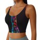 thumbnail image 2 of Balery Neon Psychedelic Giraffe Sujetadores deportivos con espalda cruzada para mujer, acolchados, sin costuras, de alto impacto, ideales para yoga, gimnasio, entrenamiento y fitness.-X-Large, 2 of 8