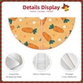 thumbnail image 4 of KLL Love Carrot Christmas Tree Skirt 30" ,Party Decorations Farmhouse for Christmas Decorations Holiday Party, 4 of 6