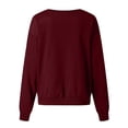 thumbnail image 4 of 2026 ! Womens Clothes asdoklhq Womens Halloween Clothes Plus Size,WomenWomen's Print Long-sleeved Sweatshirt Casual Blouse Pullover, 4 of 5