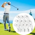 thumbnail image 1 of 12pcs PU Golf Iron Headcover Head Covers Protector Anti-scratch blanco, 1 of 9