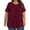 C_ Red, variant on Stylish Olyvenn Womens Plus Size Pleated Tops Hide Belly Polka Dot Flowy Shirts Casual Loose Tunic Short Sleeve Elegant Trendy Dressy Blouse Red L