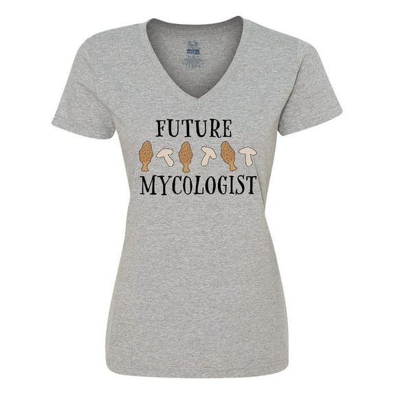 Inktastic Future Mycologist- mushrooms and morels Women's V-Neck T-Shirt