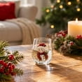 thumbnail image 4 of Christmas Glassware, Christmas Drinking Glasses for Family Holiday Gatherings, 3D Embossed Christmas Tree Glass Cups for Home Bar Use, Decorative 3D Christmas Icon Glasses for, 4 of 6
