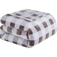 thumbnail image 2 of Elegant Comfort Velvet Touch Plush Christmas Holiday Buffalo Plaid Fleece Throw Blanket-50 x 60inch, Buffalo Gary, 2 of 5