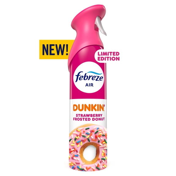 Febreze Odor-Fighting Air Freshener Spray, Room Spray, Dunkin' Strawberry Frosted Donut, 8.1 Fl oz, 1 Count