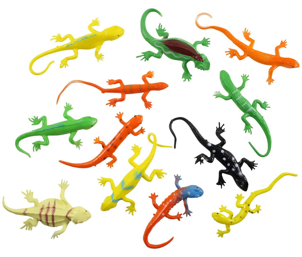 toy lizards and snakes