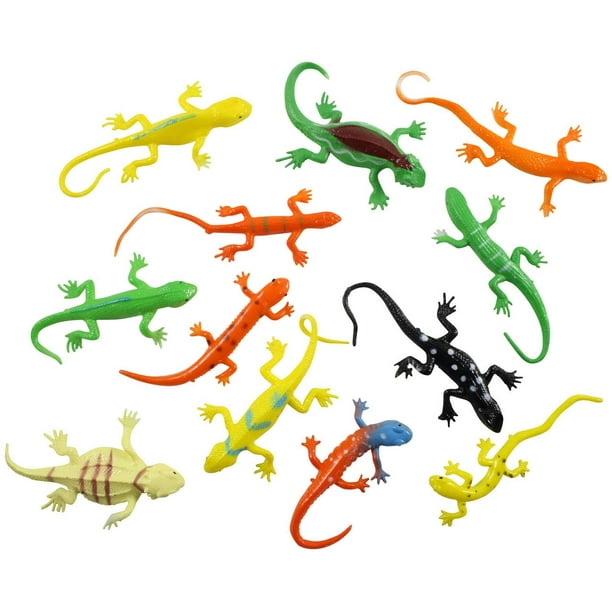 12 Mini Stretchy Lizards Sensory Fidget Toy Individually Wrapped