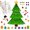 B, variant on Magnetic Christmas Tree for Refrigerator Decorations, Christmas Themed Magnetic Sticker Magnet Christmas Tree for Fridge Metal Door Decor