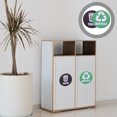 thumbnail image 5 of Kitchen Recycle Sticker Garbage Sorting Stickers Assorted Color PVC Vinyl 6Pcs, 5 of 5