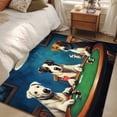 thumbnail image 4 of Abstract Animal Washable Area Rug 4x6 111 Dog Playing Poker Game Chips Blue Room Funny Low-Profile Large Area Rugs with Non Slip Backing Indoor Floor Carpet for Entrance Living Room Bedroom Office, 4 of 9