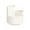 Style-1 White [Material:Plastic], variant on Rotating Pen Holder, Desk Organizer with 3 Compartments, 360-Degree Spinning Base for Easy Access, Compact Desktop Storage for Office and Home