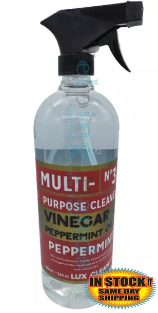 1 Lux Clean Vinegar & Peppermint Mint No 3 Multi Purpose Spray Cleaner 32 fl oz