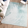 thumbnail image 6 of Addison Rugs Mayfield Premium Machine Washable Transitional Swirls Teal Rectangle Rug, 10' x 14', 6 of 6