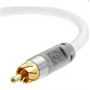 Mediabridge ULTRA Series Subwoofer Cable (8 Feet) - Dual Shielded with Gold Plated RCA to RCA Connectors - White - (Part# CJ08-6WR-G1 )